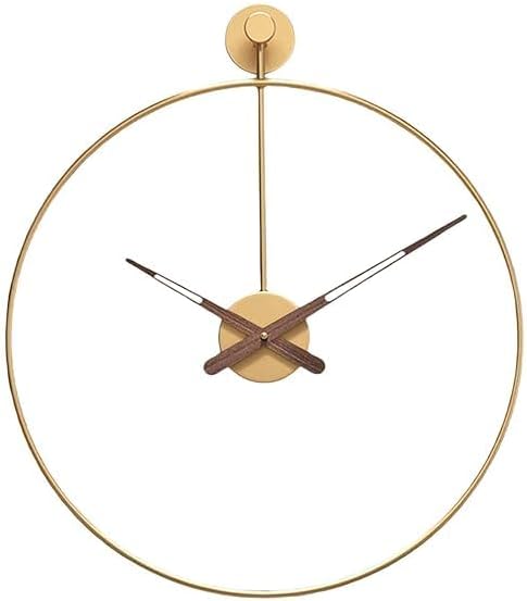 metal-wall-clock-modern-time-piece-for-home-office-large-hanging-decorative-gold-in-color-finish-double-ring-metal-clock-gold-60cm