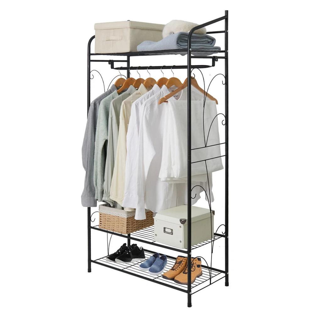 Garment Organizer Coat Stand with Metal Shelves | Clothes Rack and Storage AU