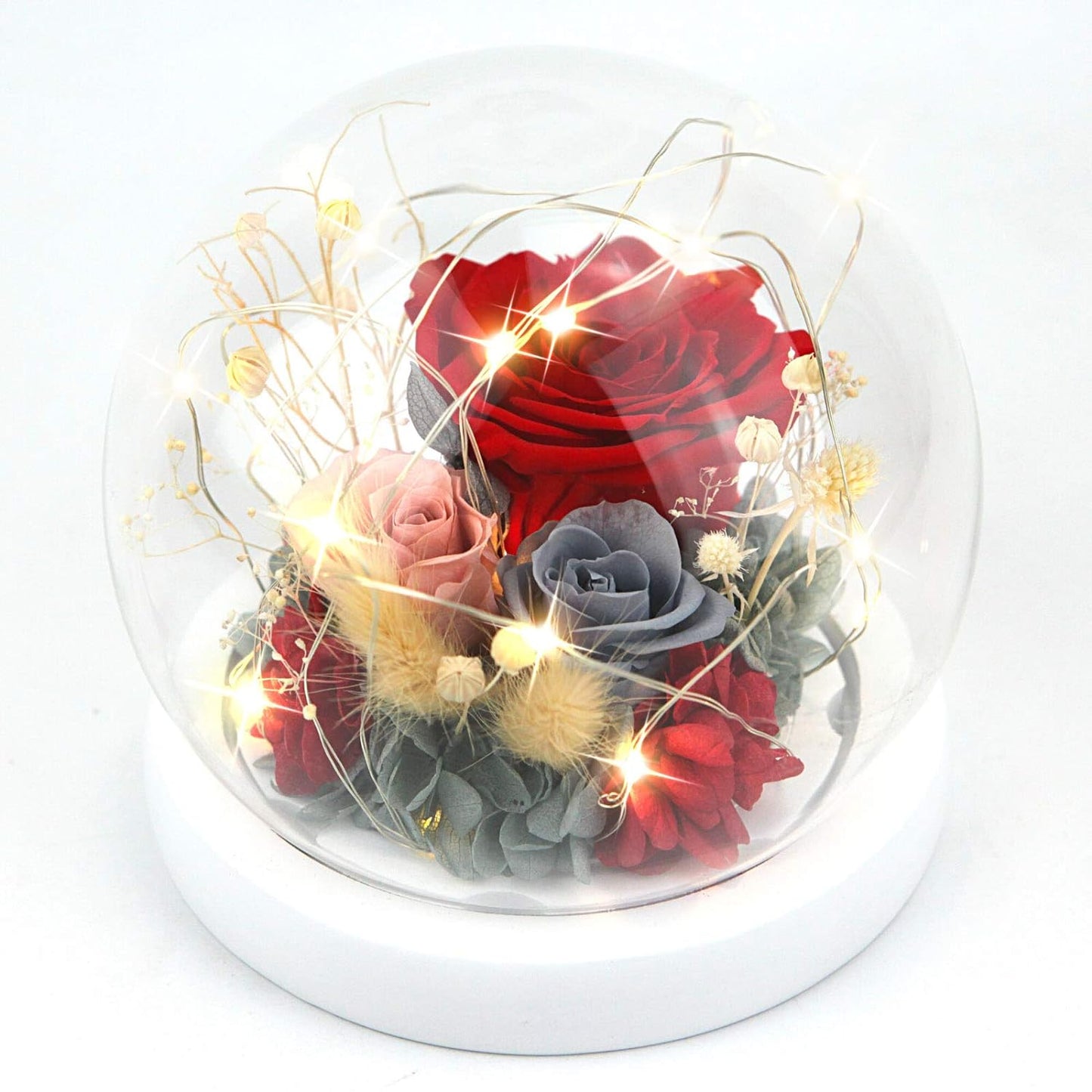 Buy Real Eternal Roses with LED – Forever Flowers Australia