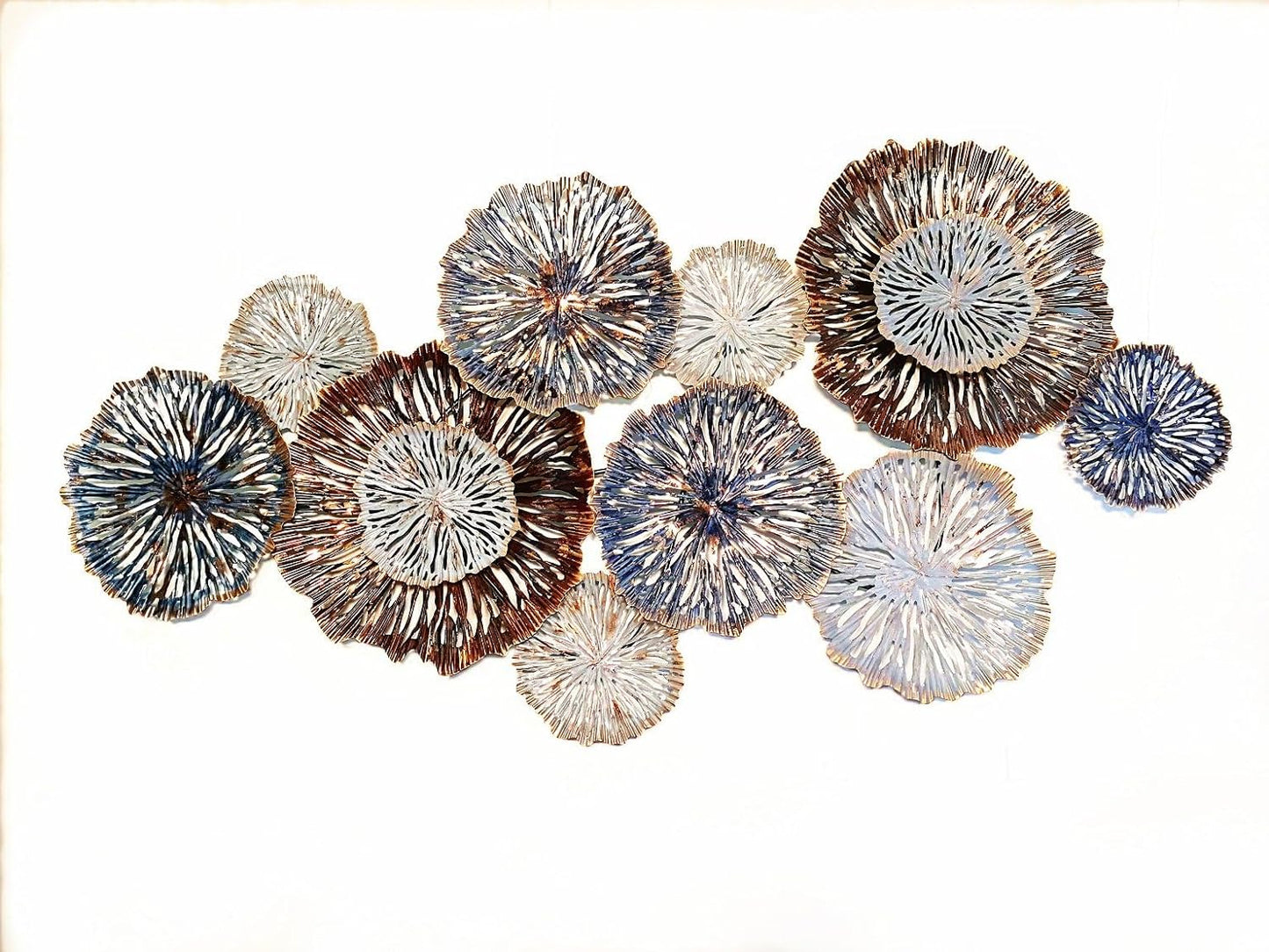 Buy Metal Wall Art – Silver Circles Sculpture Online AU