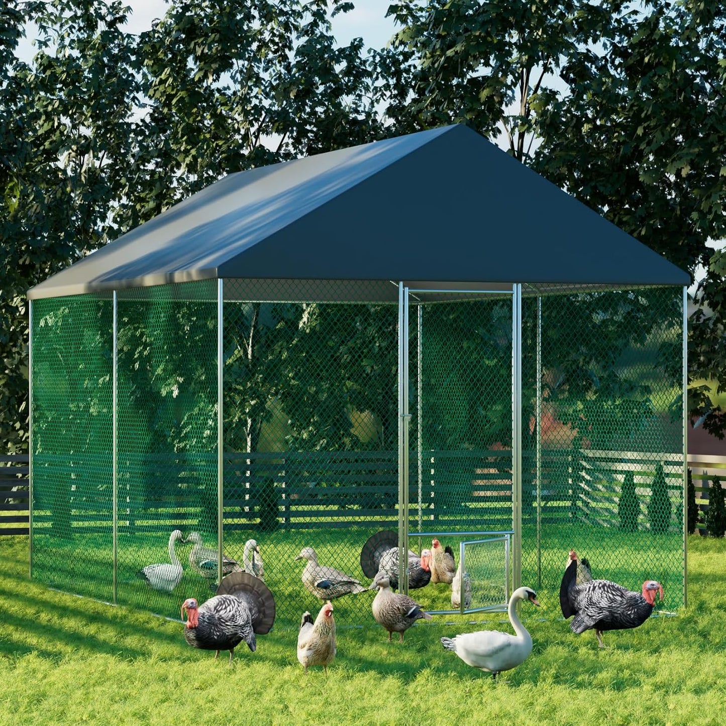 Buy Walk-In Chicken Coop with Heavy Duty Metal Cage for Sale in Australia