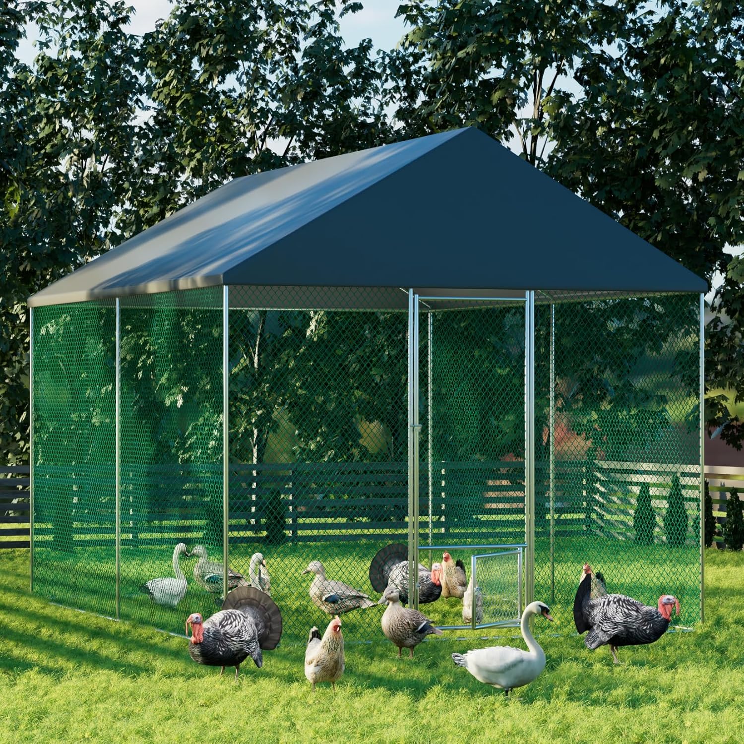 Buy Walk-In Chicken Coop with Heavy Duty Metal Cage for Sale in Australia