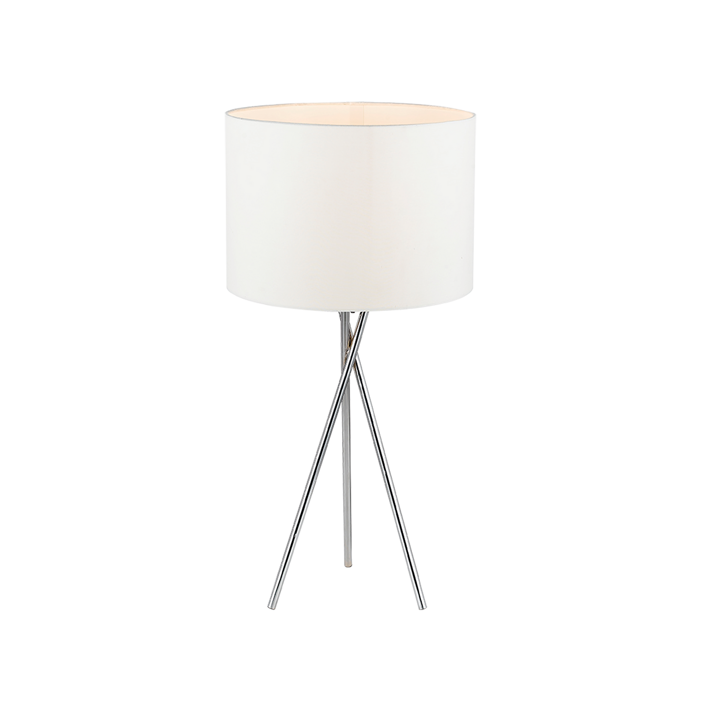 TFS TABLE LAMP 40wE27max. D:320 H:650 CHROME / WHITE