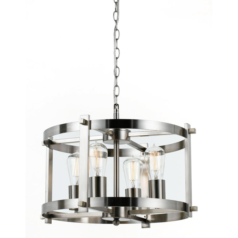 TFS 46 PENDANT 4x25wE27max D:460 H:260cab1.3 NICKEL MATT