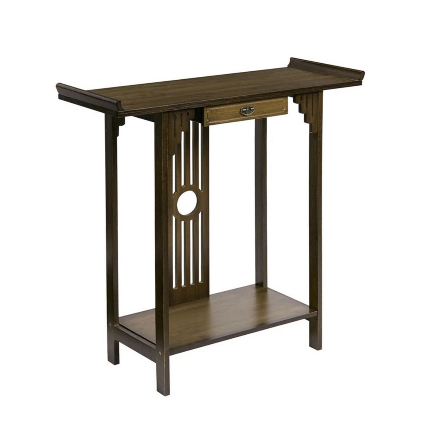 vintage-hallway-console-table-entryway-desk-sofa-side-accent-table-bottom-shelf
