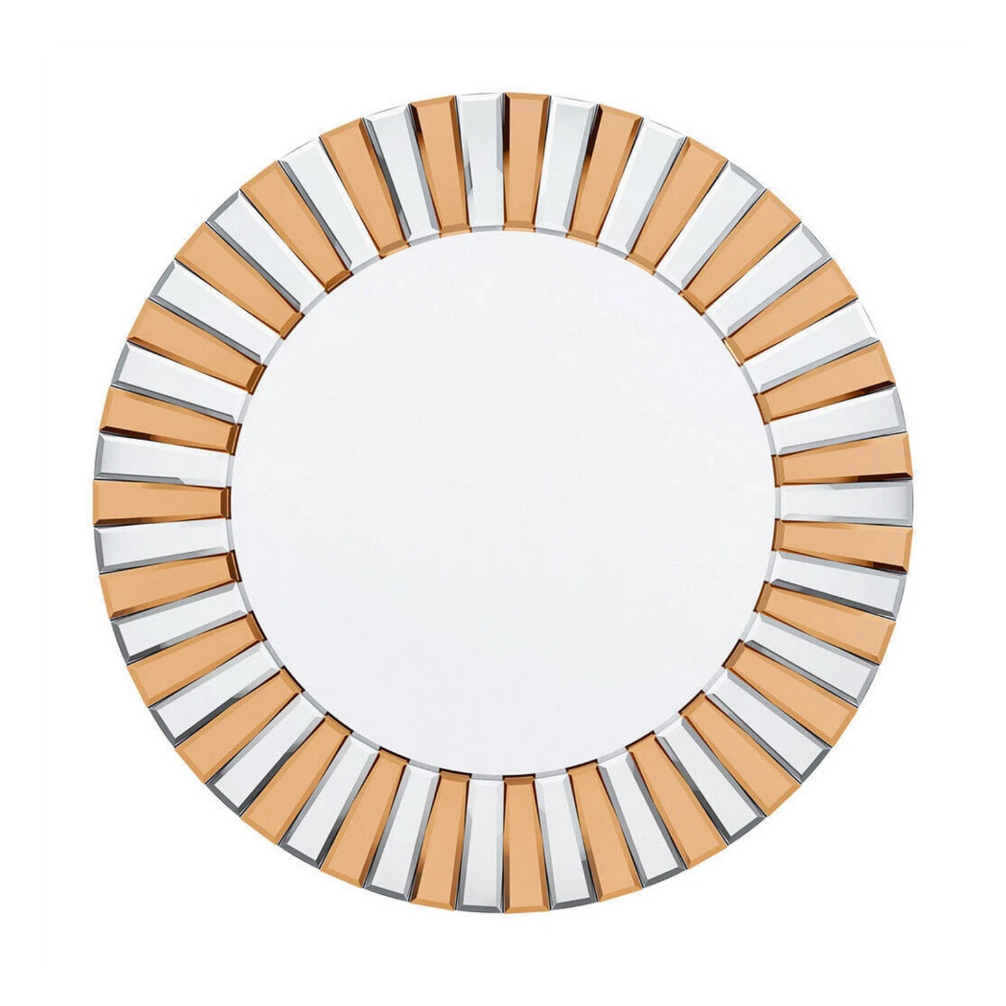 Radiant Sunburst Mirror: Elegant Wall Mounted Decor for Your Living Space