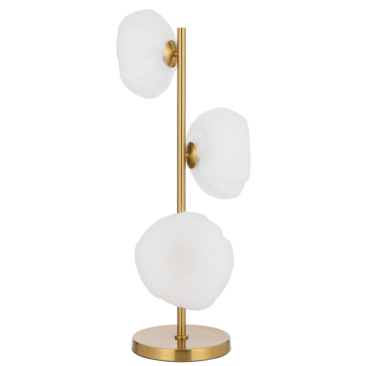 Chamonix TFS TABLE LAMP 3 LTS 3x6wG9max H900 GLASS D200 ANT GOLD / FROST GLASS