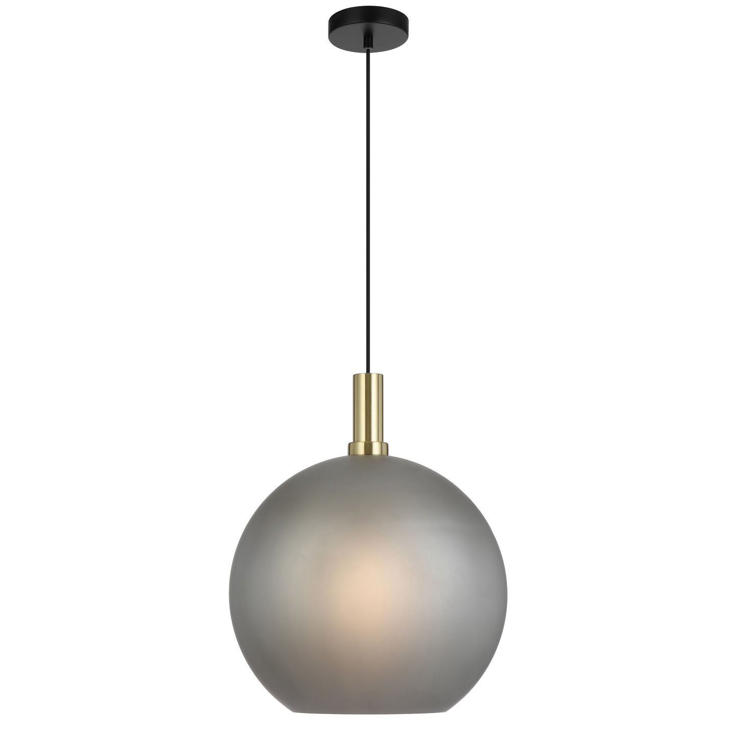 Zanoshade TFS 40 PENDANT 25wE27max D:400 CAB:2m BLACK MATT/ GOLD/ GREY SMOKE