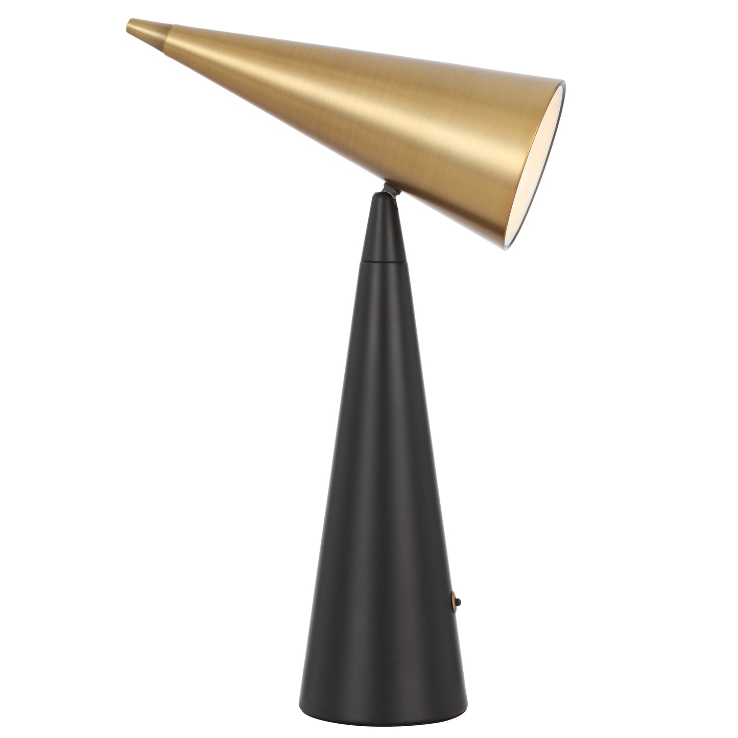 TFS TABLE LAMP 25wE27max L230 W110 H515 inline SWT BLACK / BRASS
