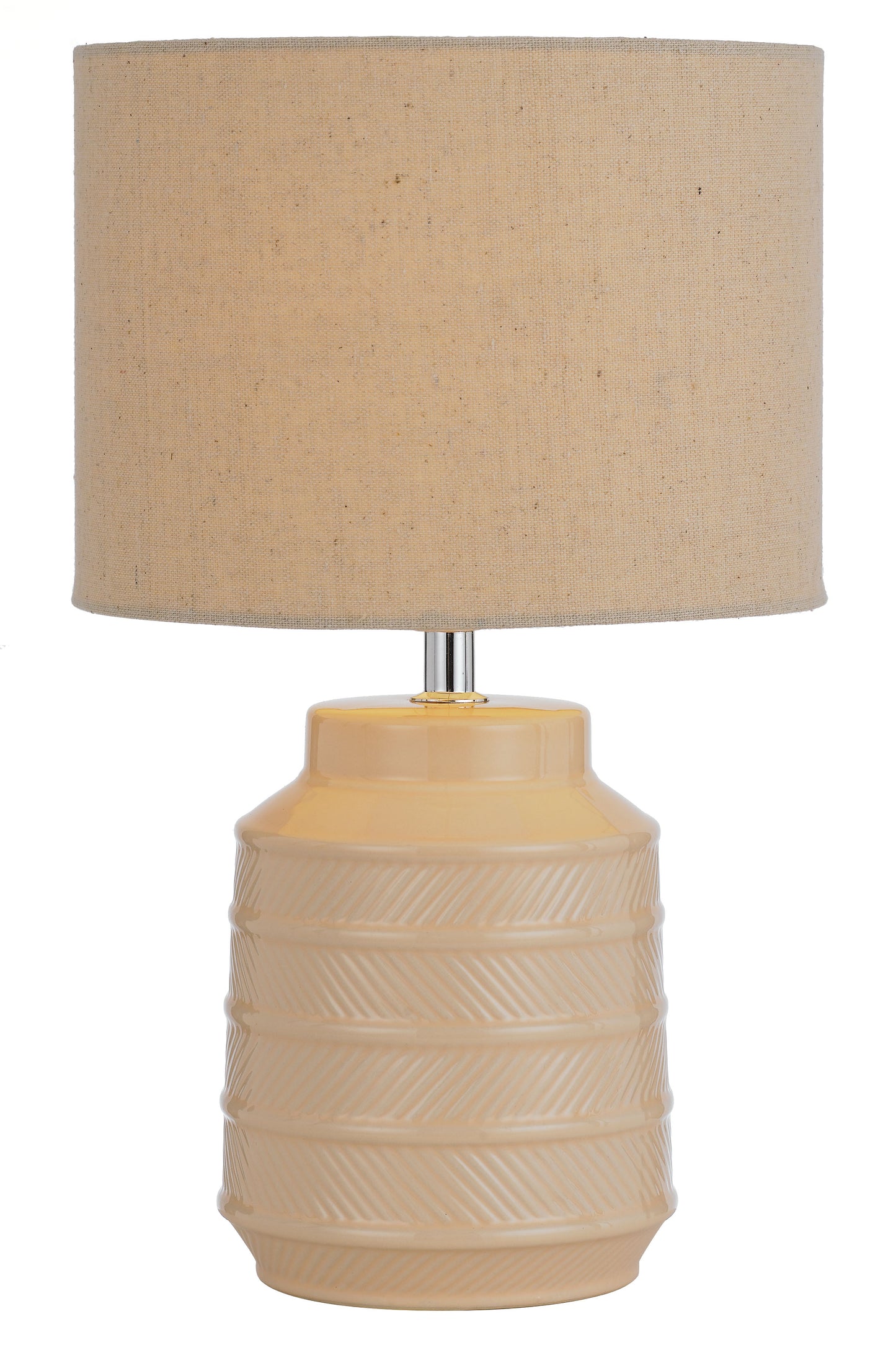 TFS CERAMIC TABLE LAMP 25wE27max H:350 D:220 CREAM/CREAM