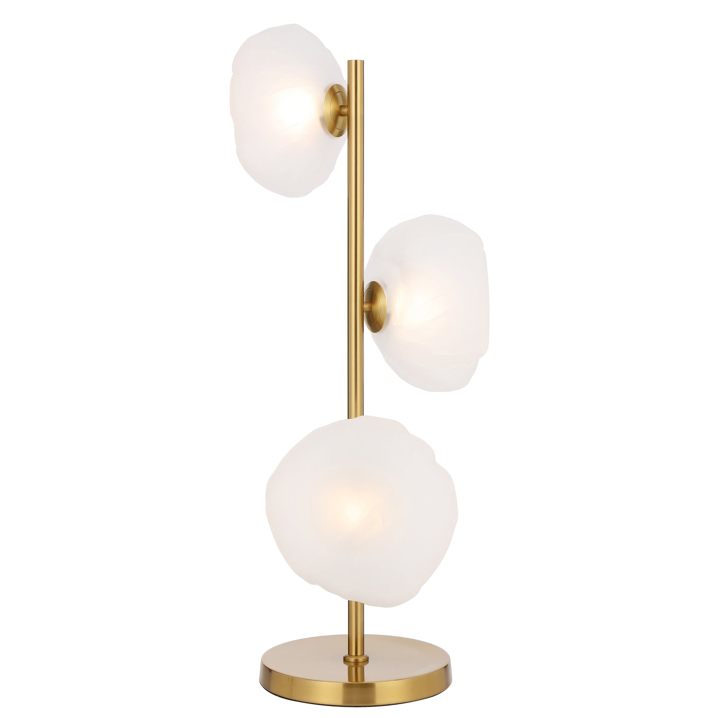 Chamonix TFS TABLE LAMP 3 LTS 3x6wG9max H900 GLASS D200 ANT GOLD / FROST GLASS