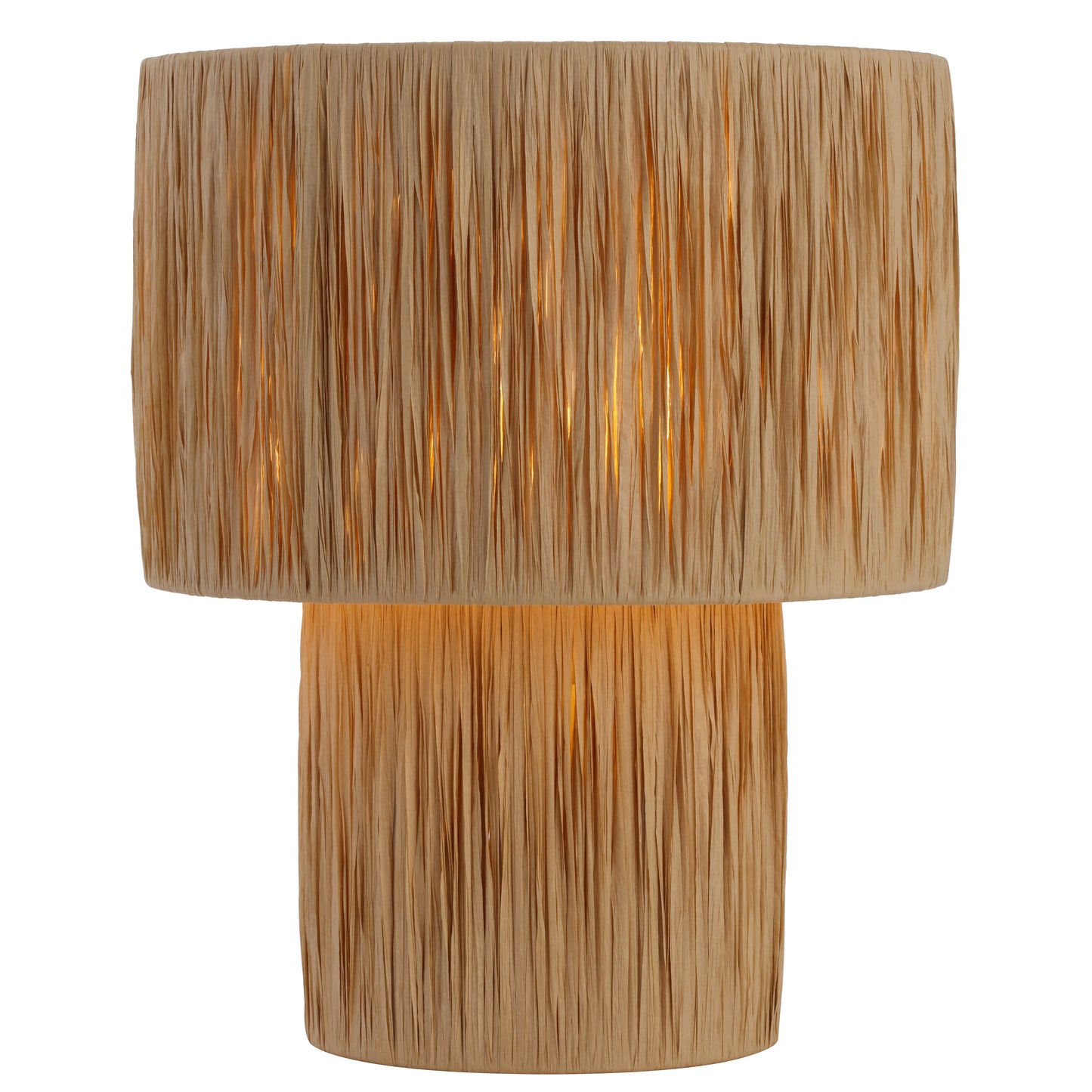 Salina TFS LARGE TABLE LAMP 25wE27max D320 H380 INLINE SWT NATURAL RAFFIA