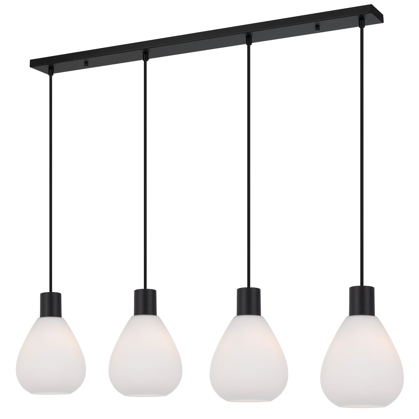 Matera TFS 4 LIGHTS PENDANT 4x25wE27max D:160 H:210 TEX:2m BLACK MATT/OPAL MATT