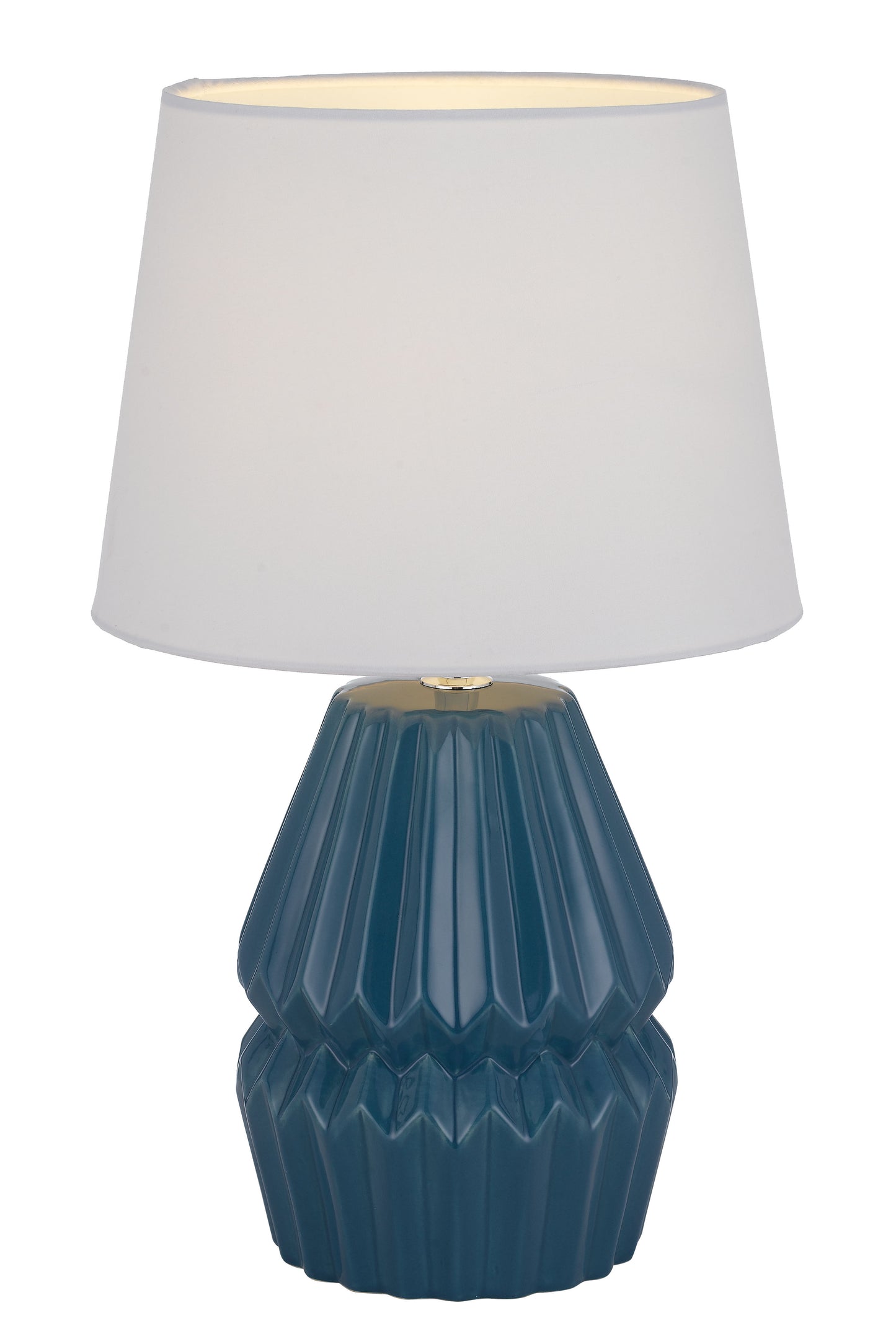 TFS CERAMIC TABLE LAMP 25wE27max H:385 D:230 BLUE/WHITE