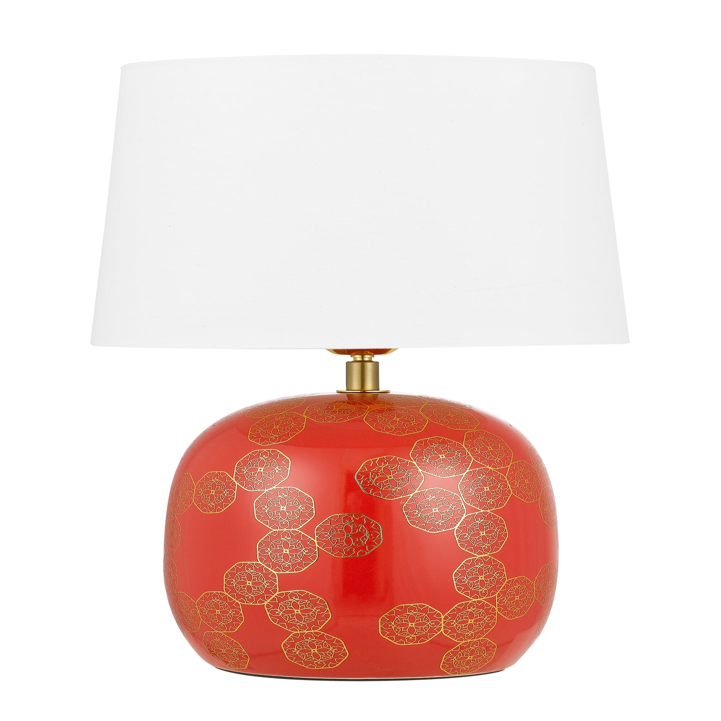 Paris TFS CERAMIC TABLE LAMP 25wE27max H:420 D:250 inline RED / IVORY