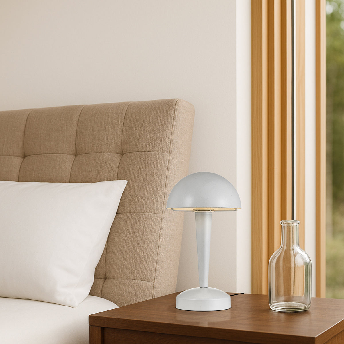 TFS TOUCH TABLE LAMP 5wE14 3000K D150 H265 NON-DIM WHITE