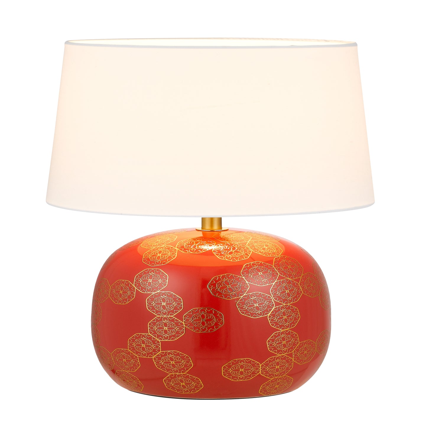 Paris TFS CERAMIC TABLE LAMP 25wE27max H:420 D:250 inline RED / IVORY