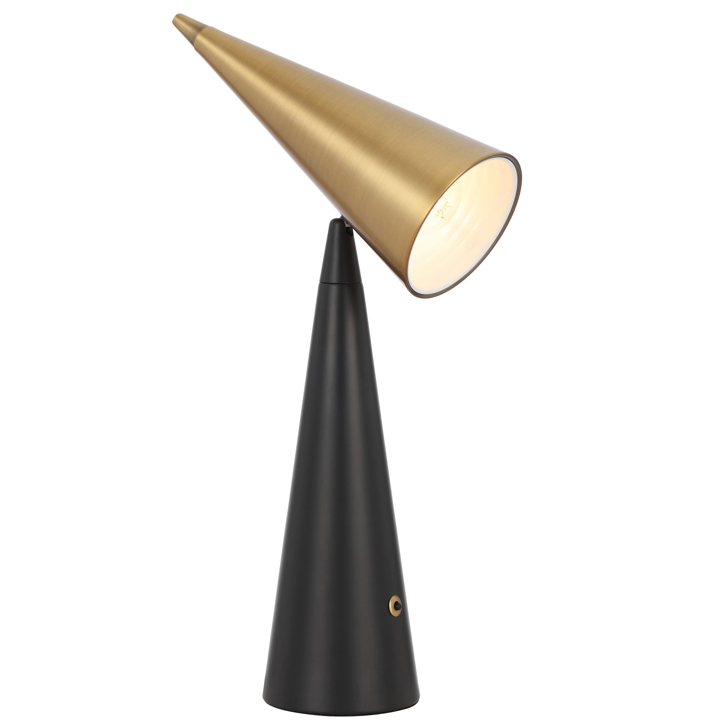 TFS TABLE LAMP 25wE27max L230 W110 H515 inline SWT BLACK / BRASS