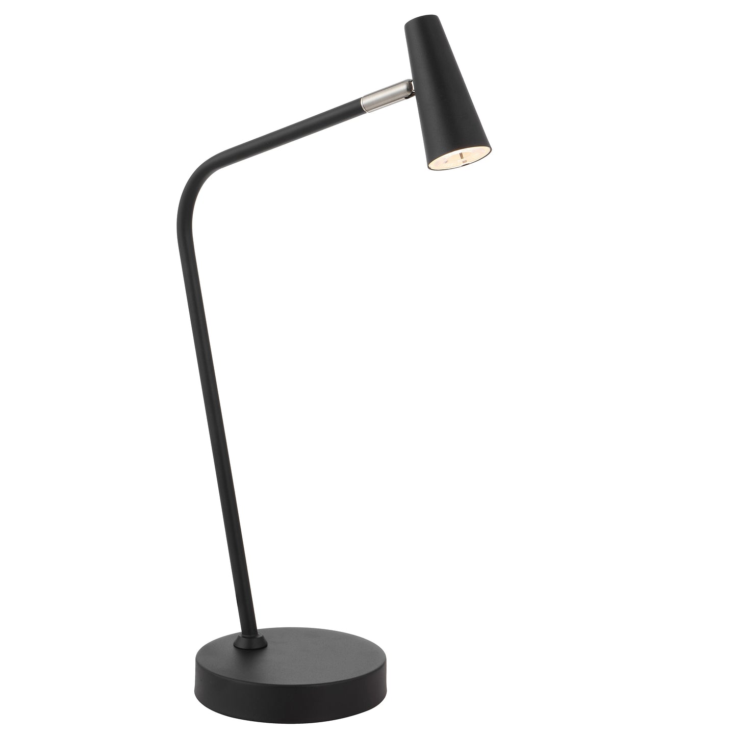 TFS TABLE LAMP 3wLED 3000K 3 STEP TOUCH SWITCH DIM 368Lm 140x310x490 BLACK