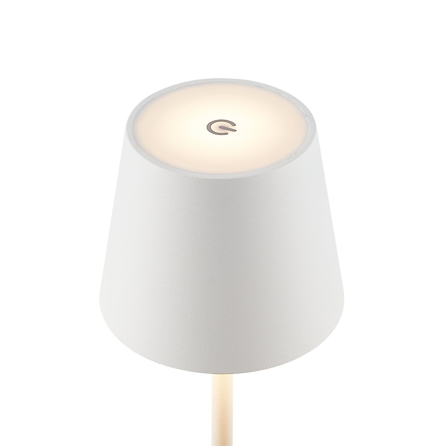 TFS RECHARGEABLE TABLE LAMP 3wLED D108 H380 IP54 1.5M 3000 K 300LM 2X2000mah WHITE SAND