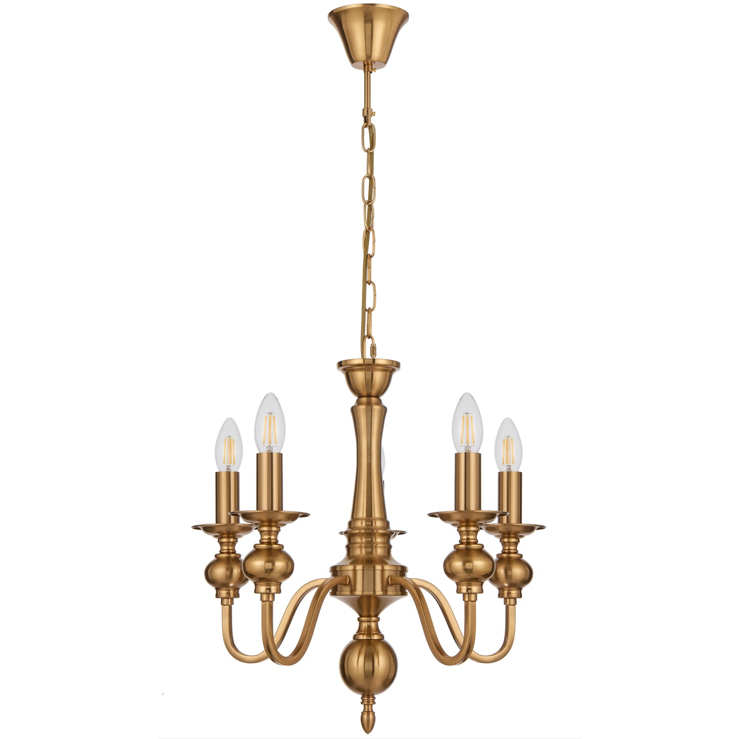Rivaton TFS 5LT PENDANT 5x25wE14max D:450 H:430 chain 2m COPPER