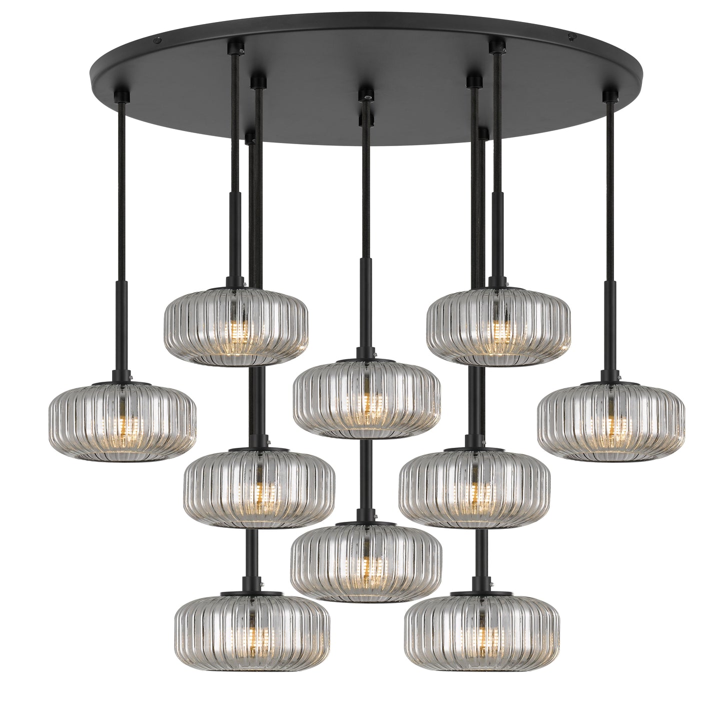 TFS 10 PENDANT 10*3wG9 NON-DIM D450 cab3.0 BLACK / SMOKE / 3000K