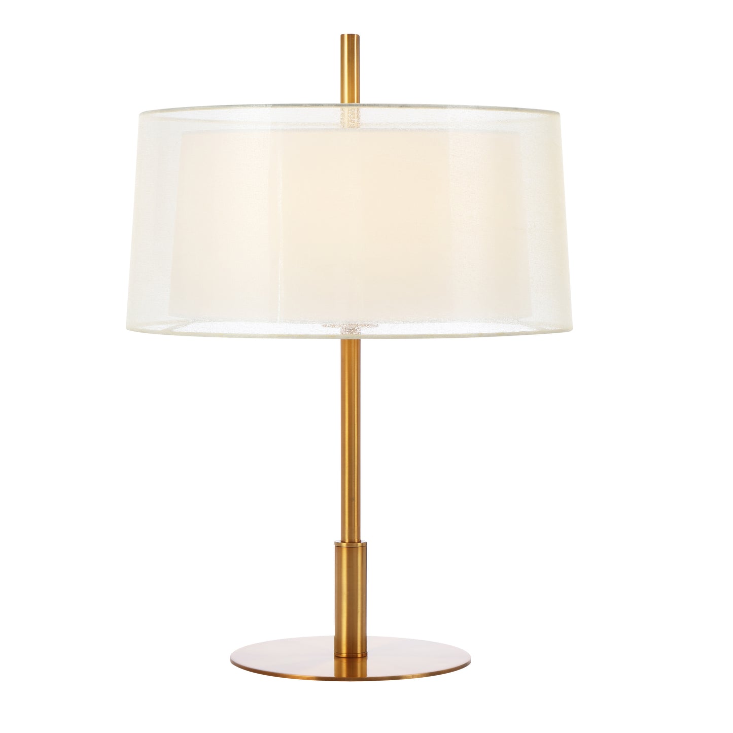 Caserta TFS TABLE LAMP 25wE27max H:580 D:310 ANT GOLD/ IVORY & WHITE