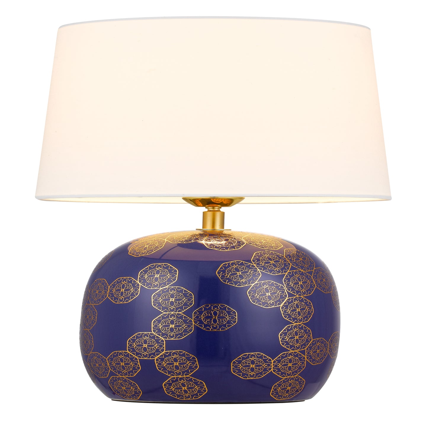 Cascais TFS CERAMIC TABLE LAMP 25wE27max H:420 D:250 inline BLUE / IVORY