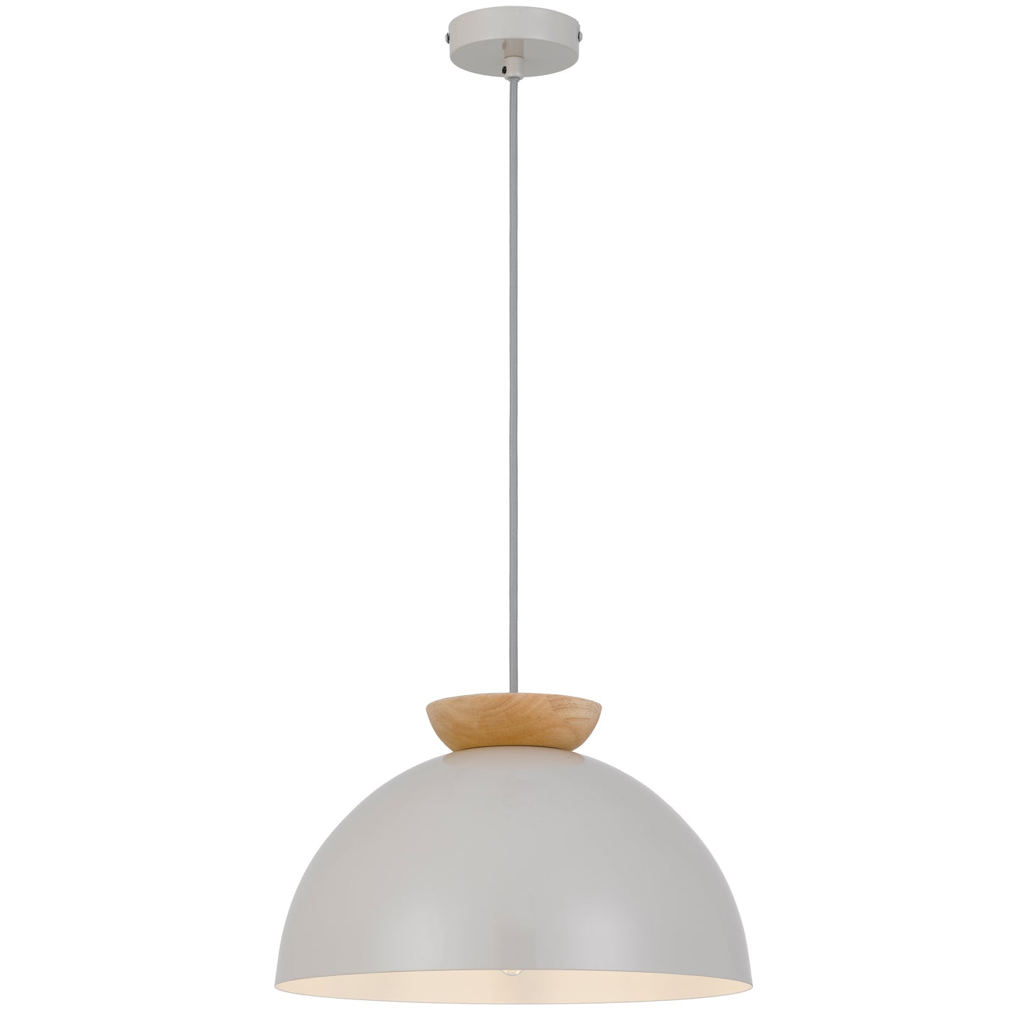 TFS 35 PENDANT 25wE27max D:350 H:210 grey cab.1.3m GLOSSY TAUPE/ OAK