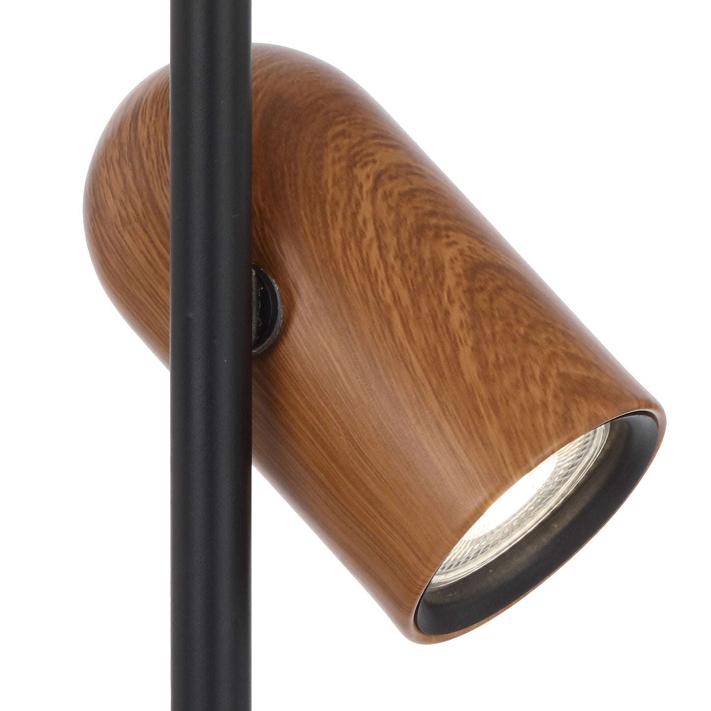 TFS TABLE LAMP 6wGU10 D180 H500 INLINE SWT BLACK / WOOD PAINTED