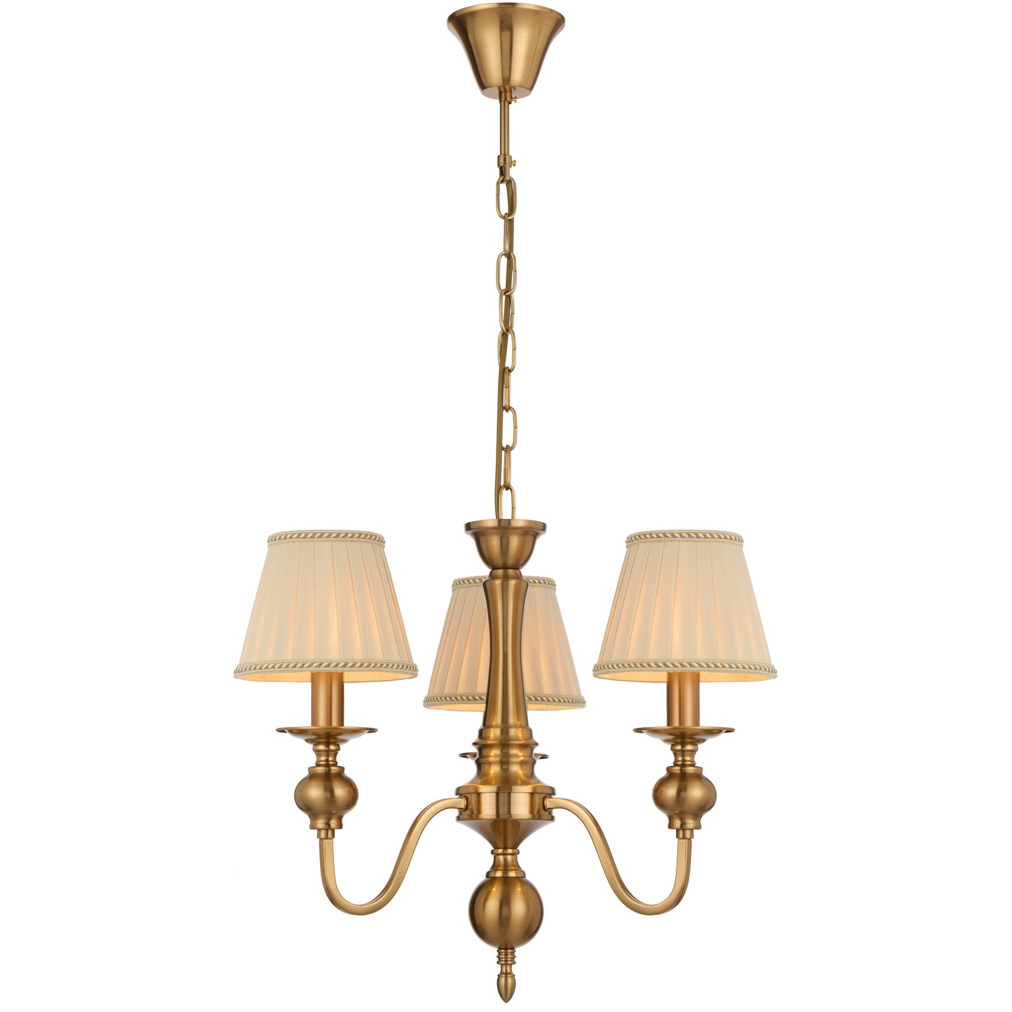 Noramark TFS 3LT PENDANT W/SHADE 3x25wE14max D:450 H:430 chain 2m COPPER / CREAM