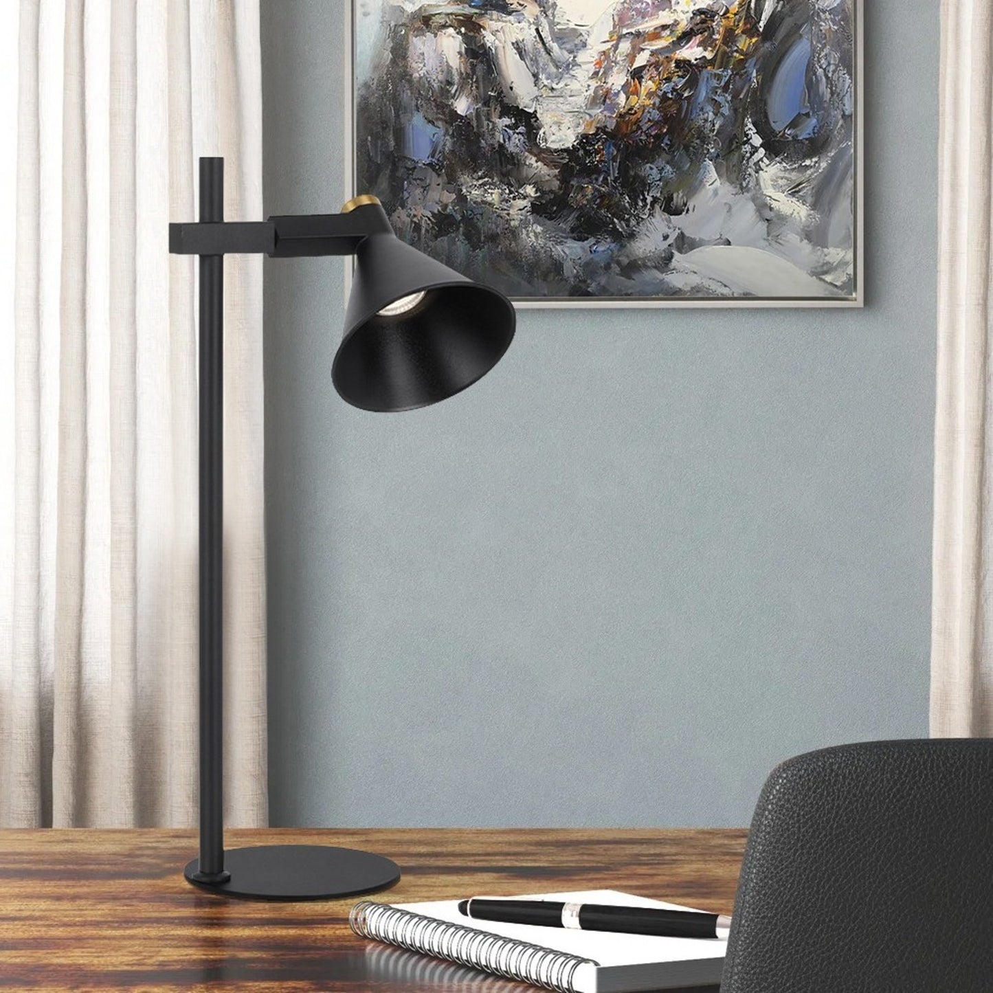 Solton TFS TABLE LAMP 6wGU10max L170 W240 H560 INLINE SWT / BLACK SAND