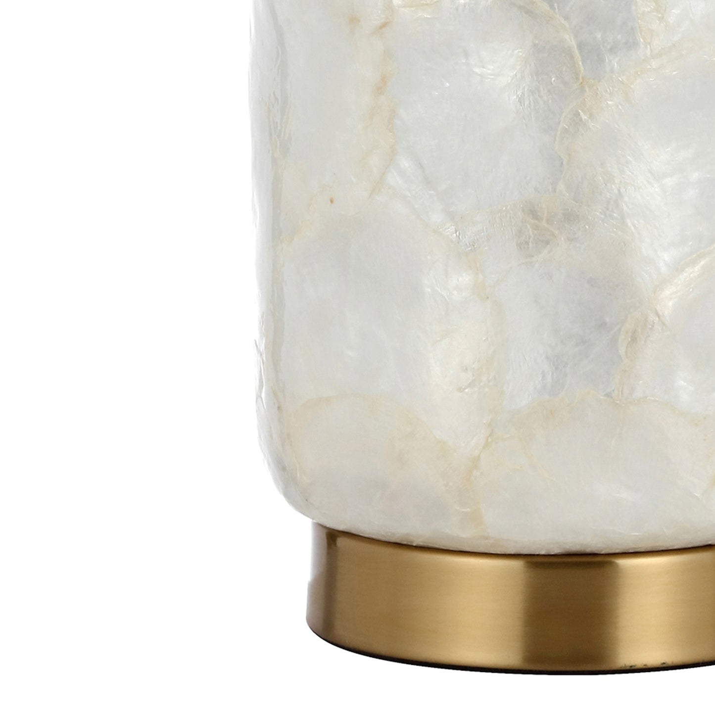 Bellamark TFS TABLE LAMP 25wE27max D320 H530 INLINE SWT WHITE SHELL / GOLD / WHITE