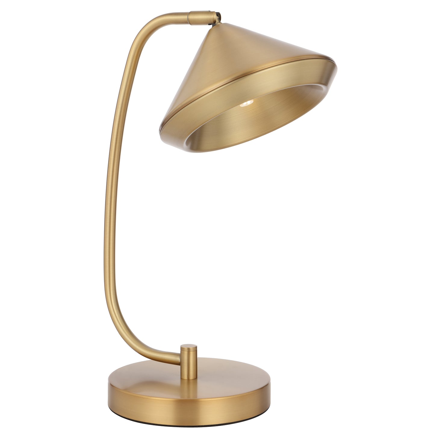 TFS TABLE LAMP 6wG9max L280 W200 H430 inline switch YELLOW BRASS