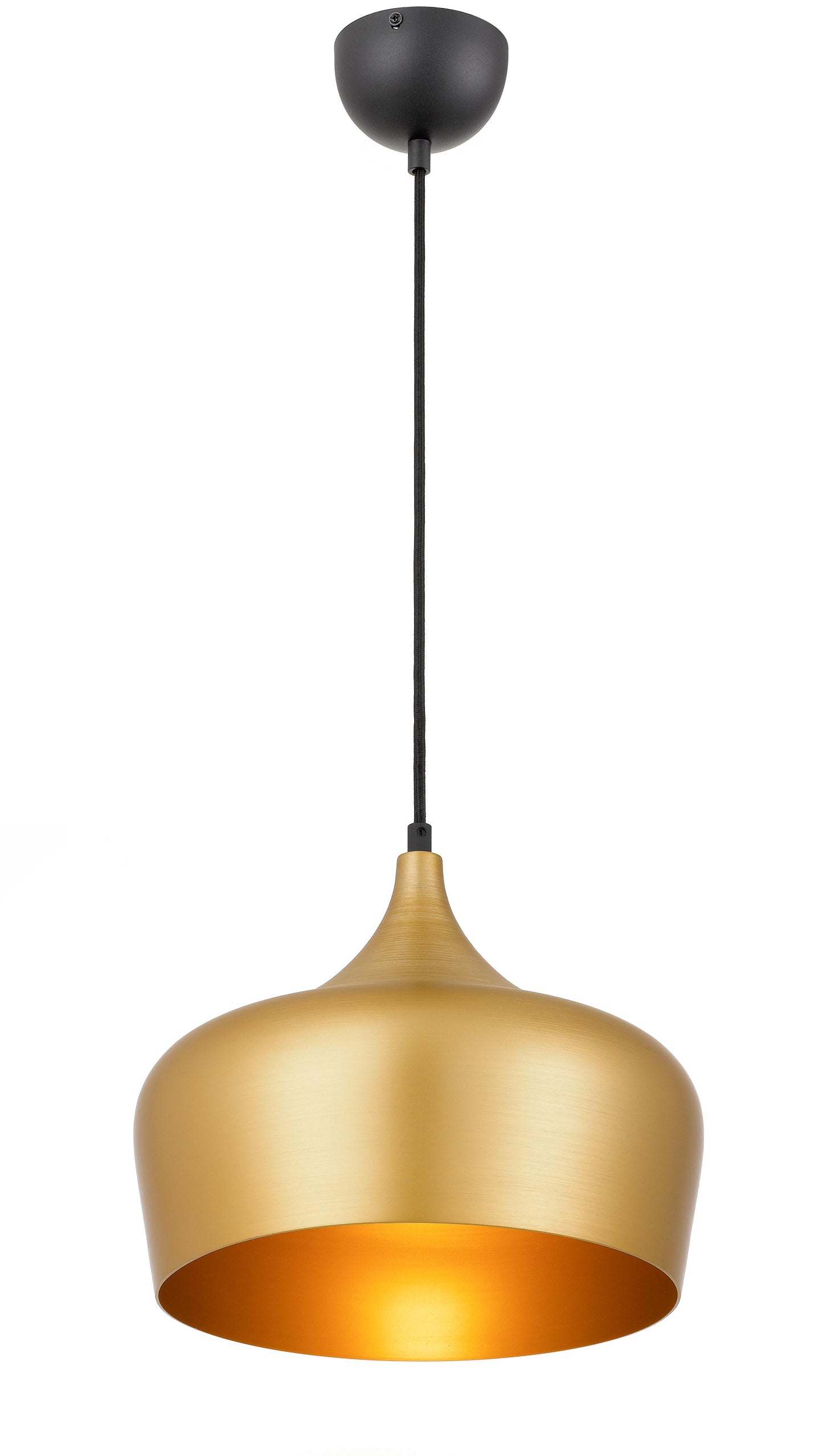 TFS 30 PENDANT 25wE27max D300 H270 + 1.5 TEX GOLD BRUSHED (BLACK)