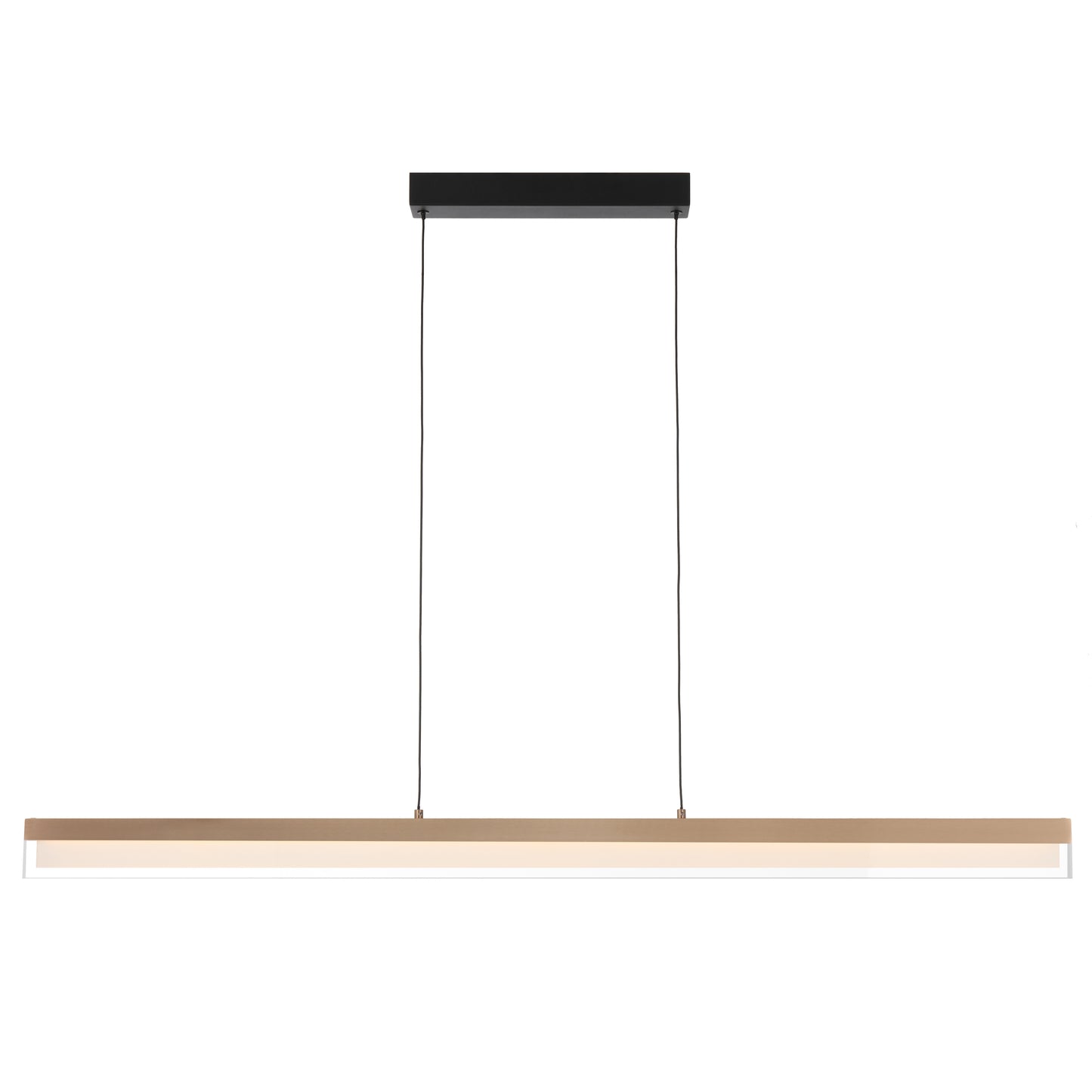 Cantowood TFS PENDANT 30wLED L1200 W20 H70 3000K DIM 2030Lm DIM COFFEE GOLD/BLACK CANOPY