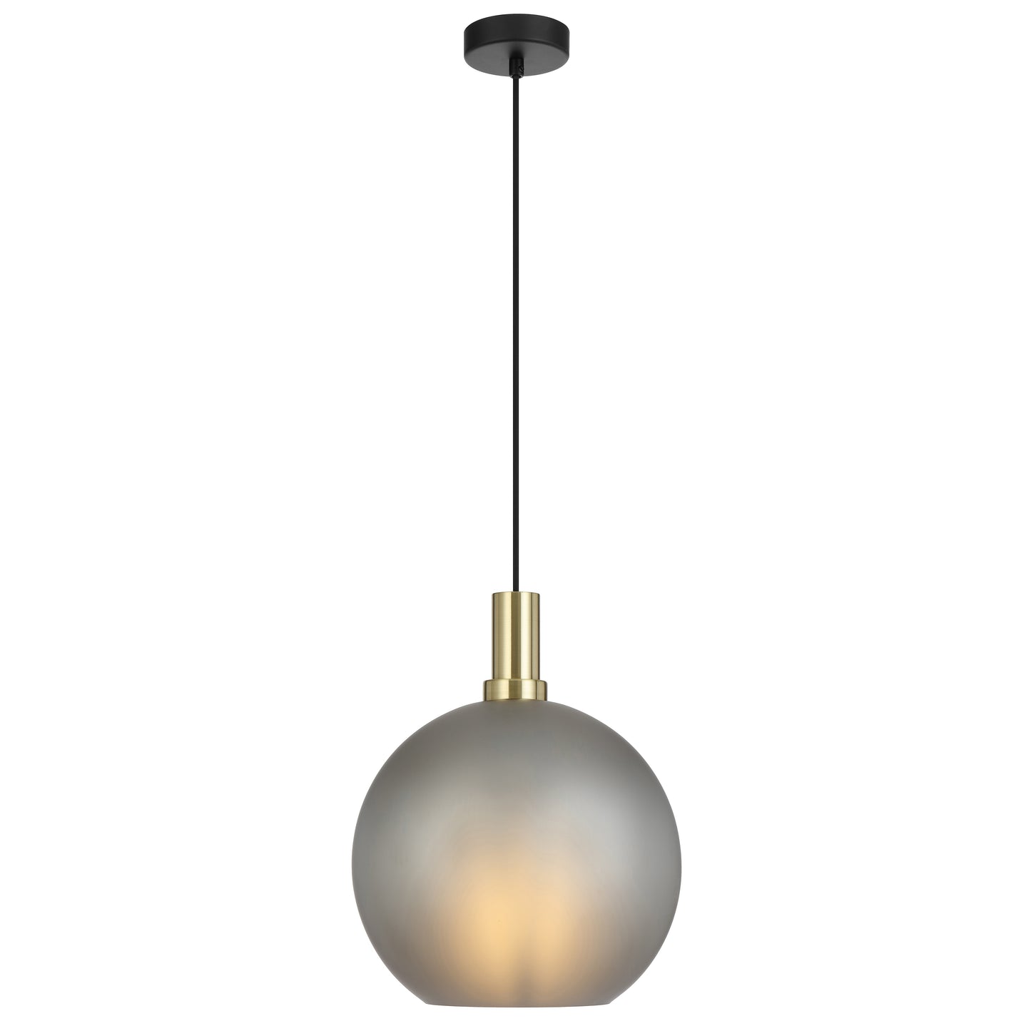 Lumoton TFS 30 PENDANT 25wE27max D:300 CAB:2m BLACK MATT/ GOLD/ GREY SMOKE