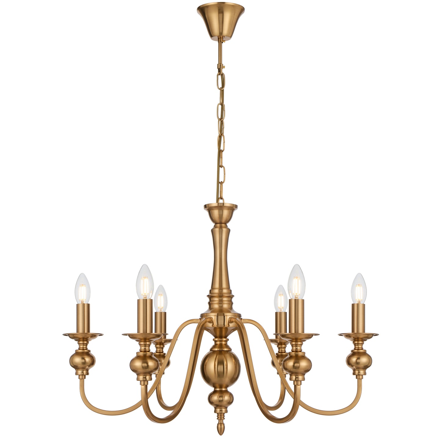Zanoform TFS 6LT PENDANT 6x25wE14max D:680 H:500 chain 2m COPPER