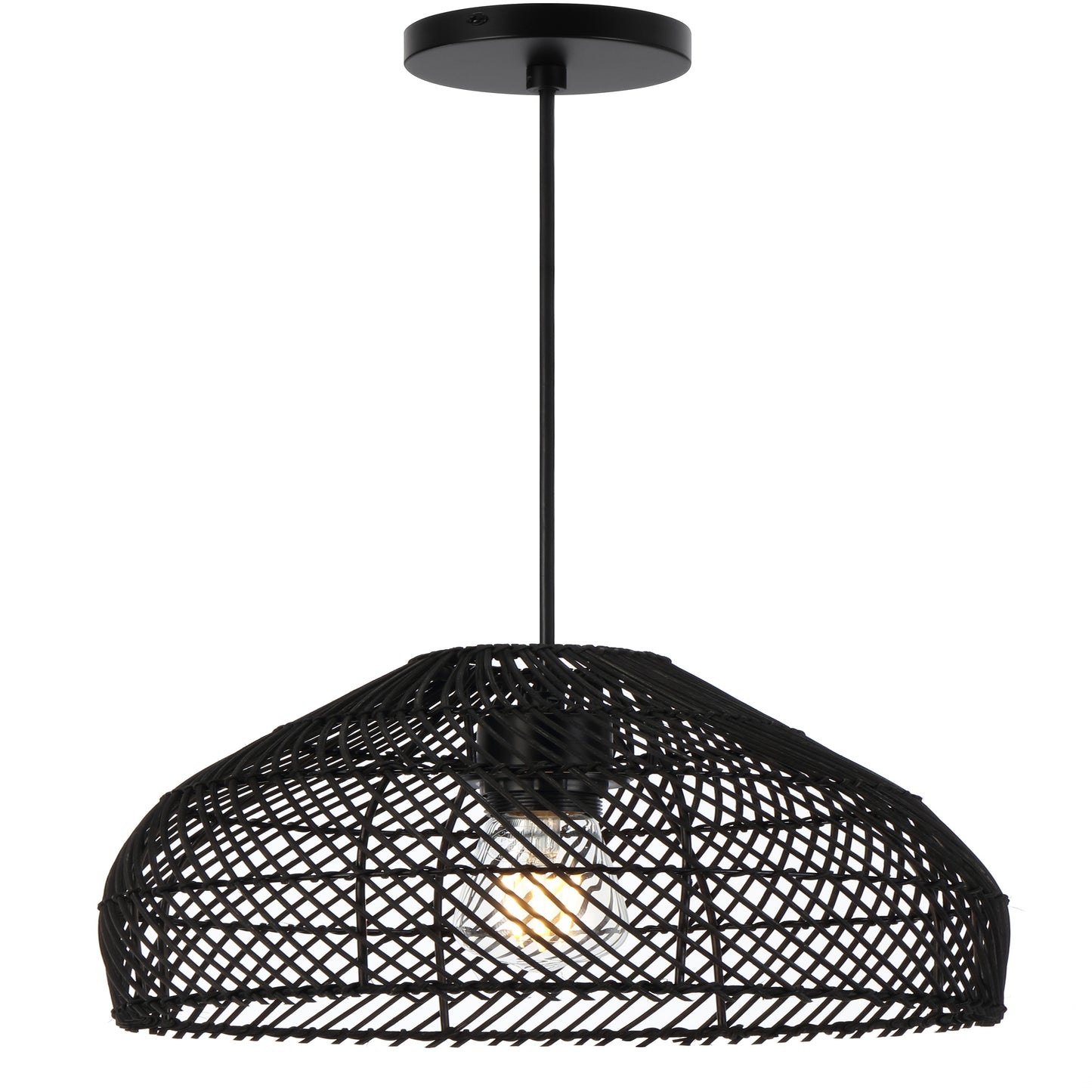 TFS 30 PENDANT 25wE27max D300 H230 cab1.5m BLACK RATTAN