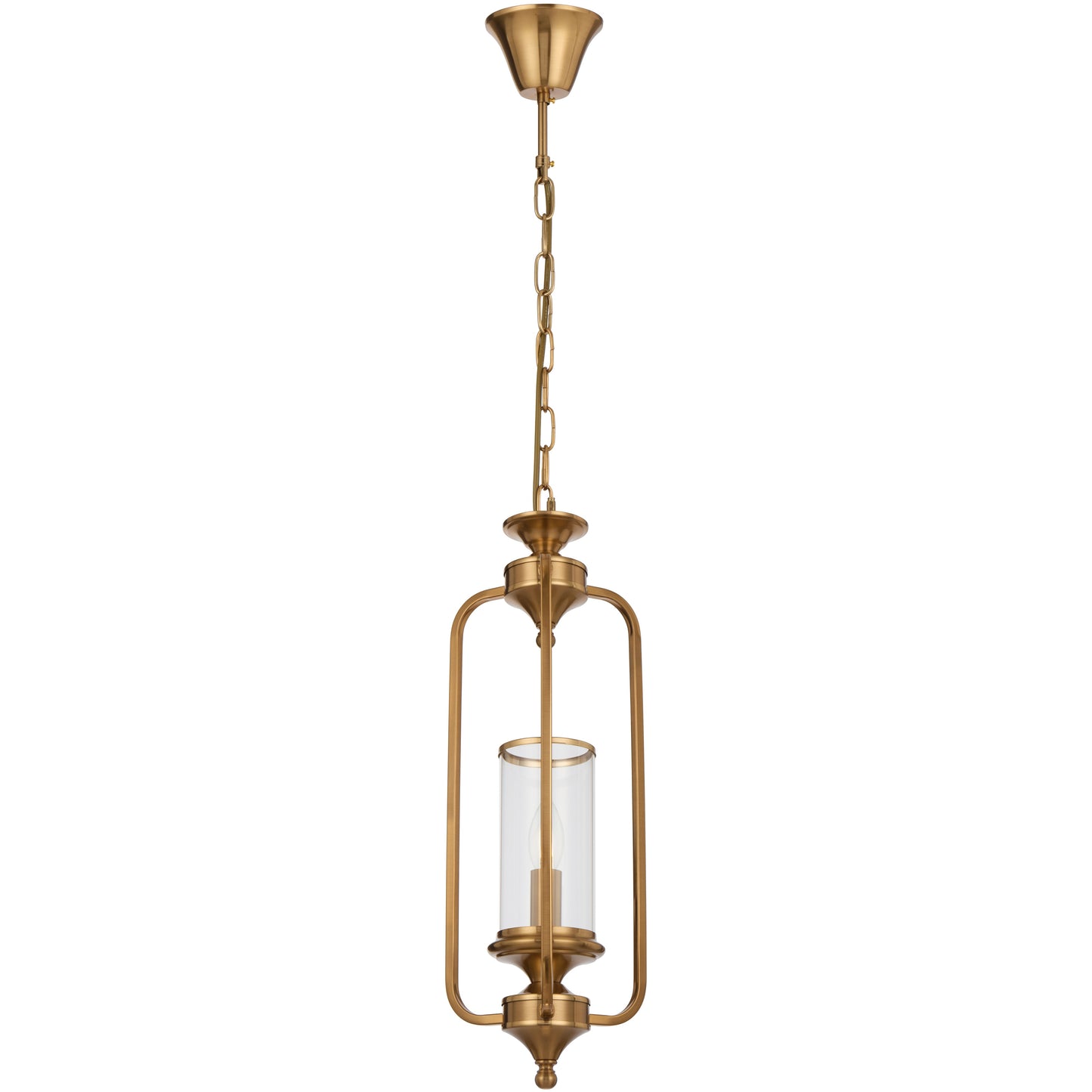 Ancona TFS 1LT PENDANT 25wE14max D210 H540 chain 2m COPPER / CLEAR GLASS