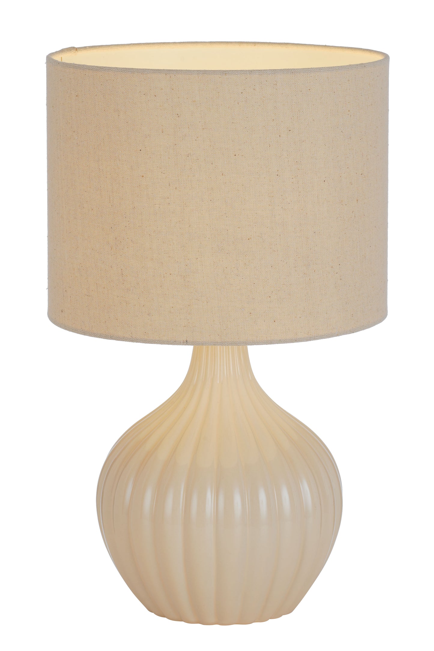 TFS CERAMIC TABLE LAMP 25wE27max H:440 D:260 CREAM