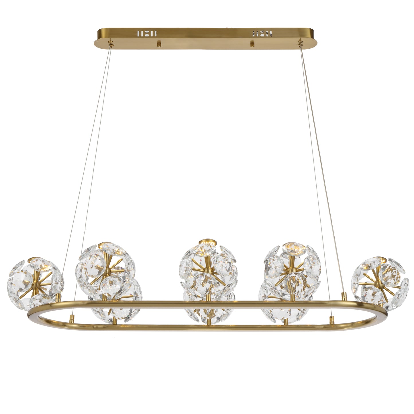 TFS 8LT PENDANT 8x3wLED 3000K L1000 W410 H145 1298Lm WIRE:2M NON DIM/ ANT GOLD