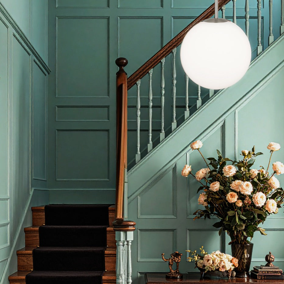 TFS 16 PENDANT 25w E27 D:400 CAB:2m NICKEL / OPAL MATT