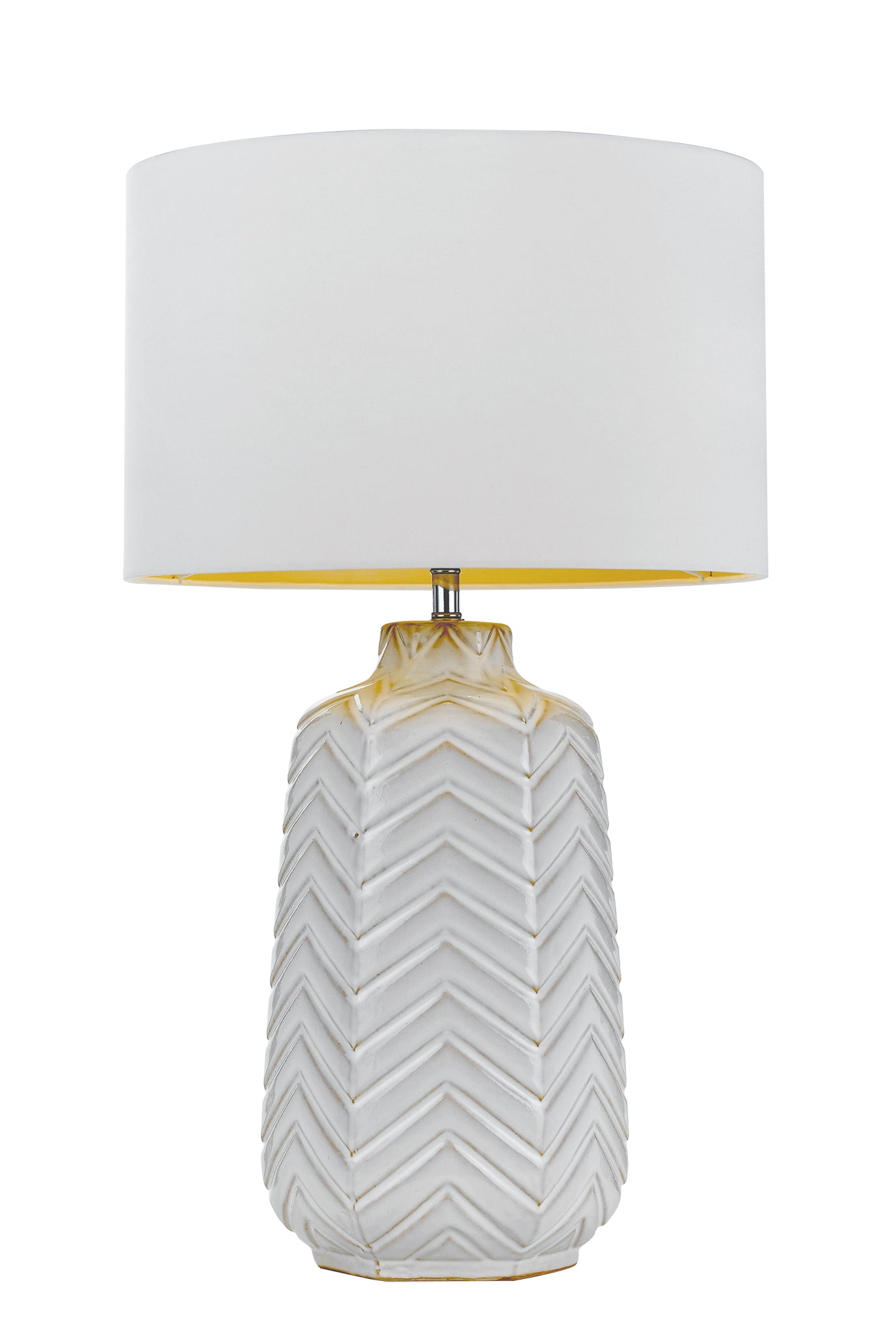 TFS CERAMIC TABLE LAMP 40wE27max D:380 H:660 WHITE WHITE