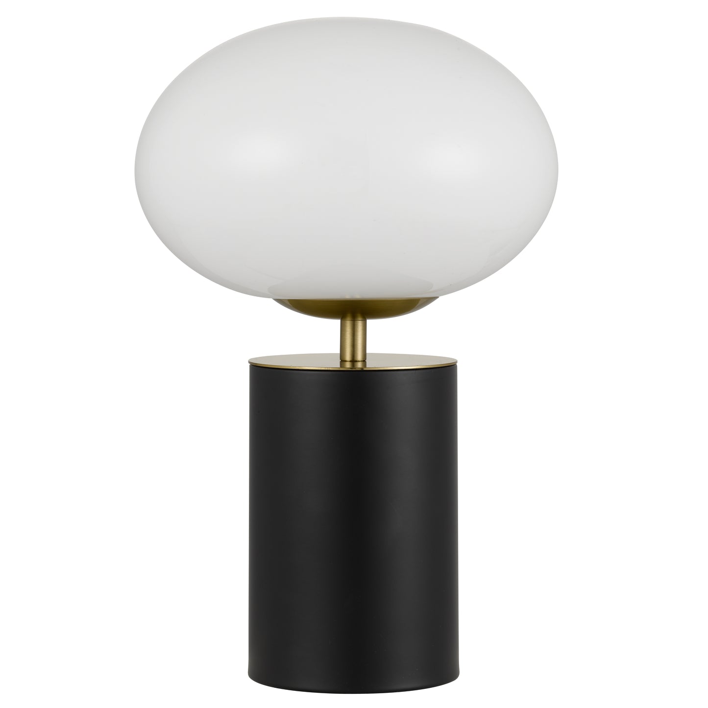 TFS TOUCH TABLE LAMP 5wE14 3000K D200 H320 BLACK / GOLD/ OPAL GLOSS