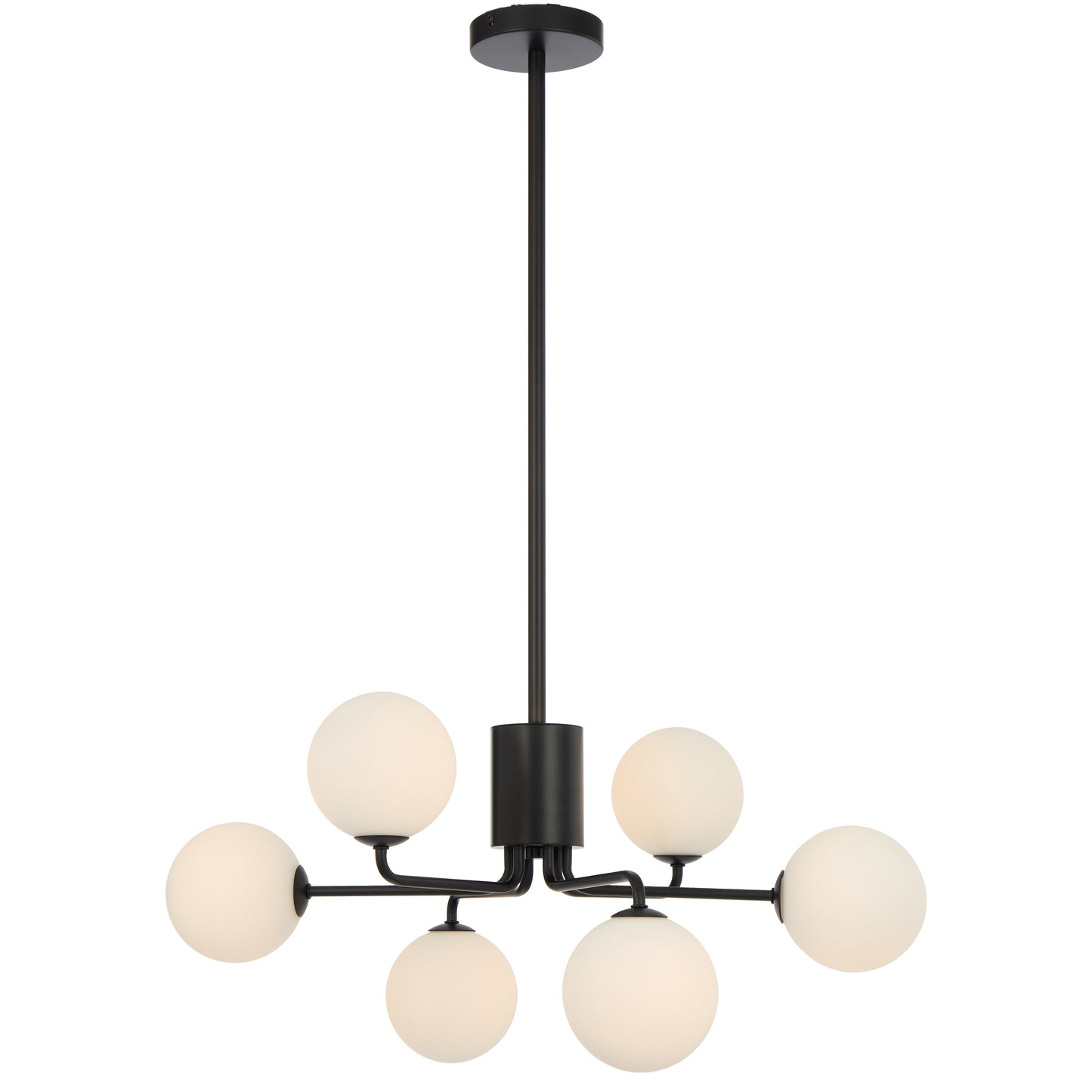TFS 6LT PENDANT 6x6wG9max KIT D650 H295 ROD:2*600+1*300 BLACK/ OPAL MATT