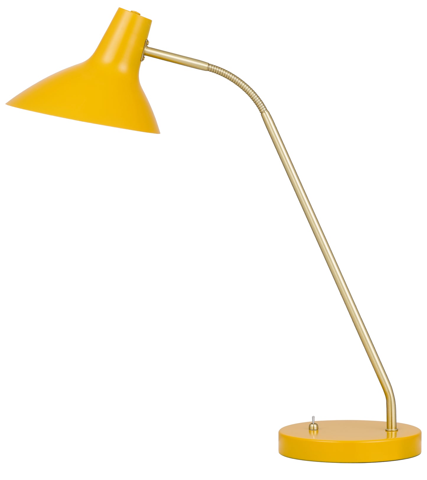 TFS TABLE LAMP 25wE27max H:645 D:180 YELLOW/ BRASS MATT/YELLOW ROCKETSWITCH