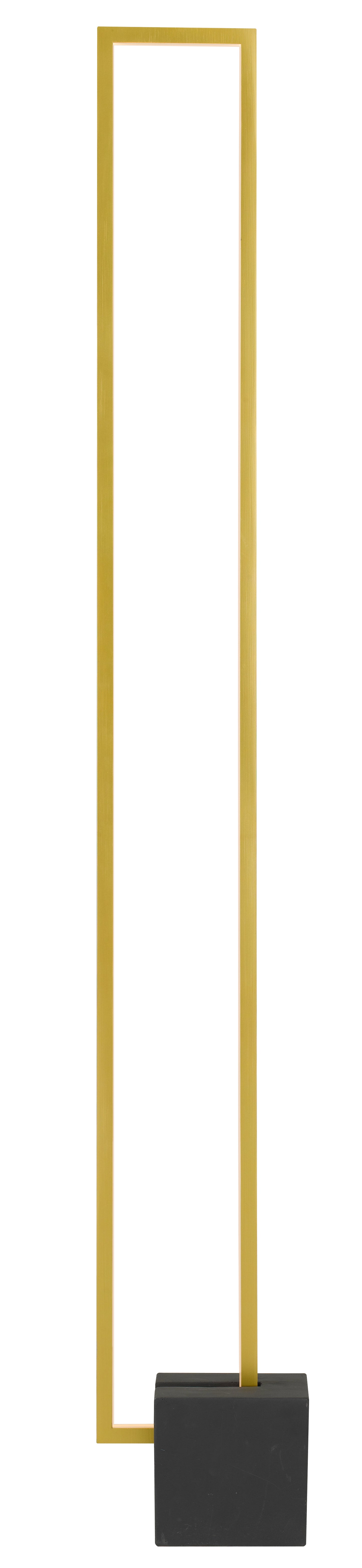 TFS FLOOR LAMP 24wSMD LED W:150 L:200 H:1400 3000kBLACK base/GOLD Annodised