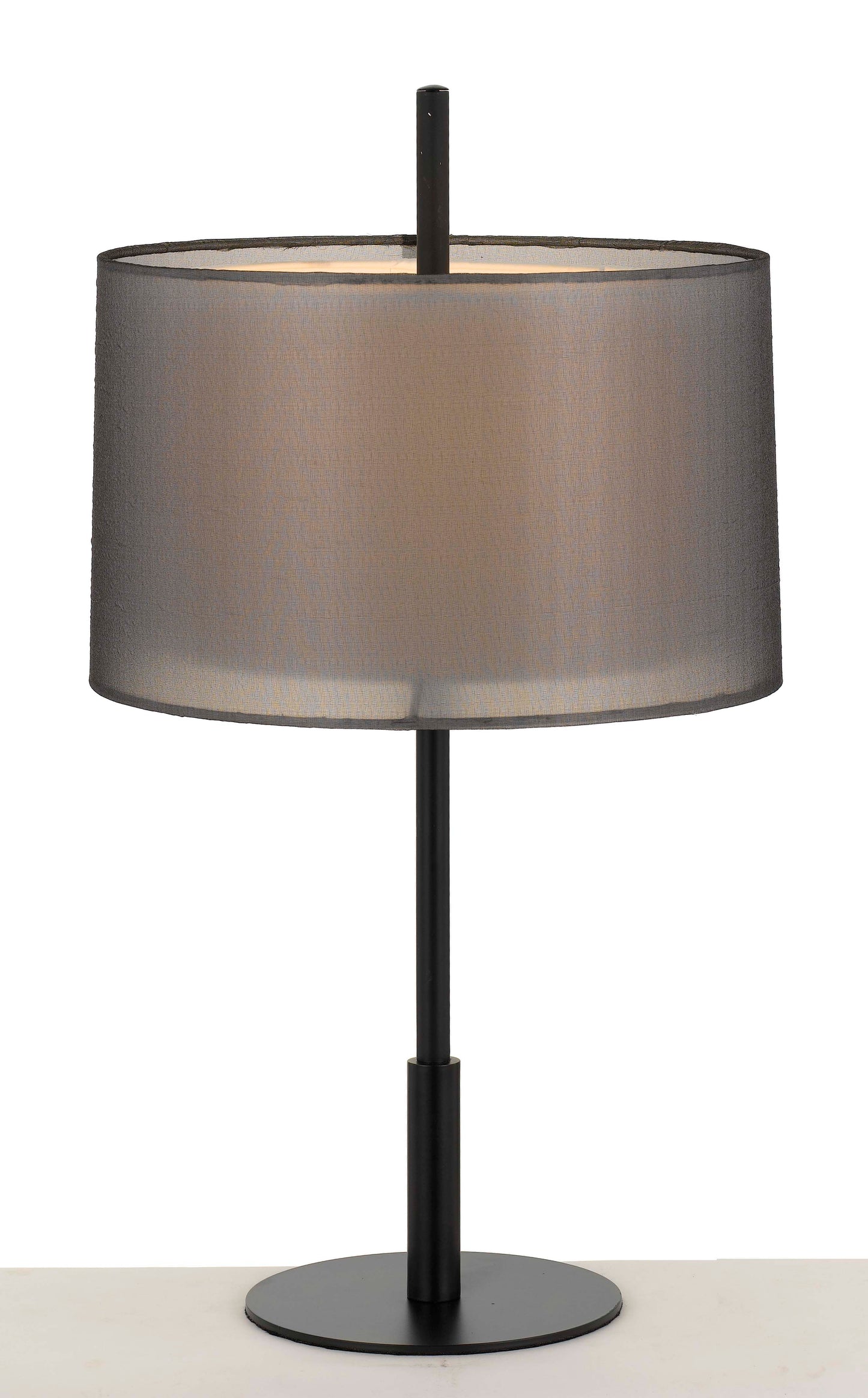 TFS TABLE LAMP 25wE27max H:580 D:310 BLACK/BLACK&WHITE