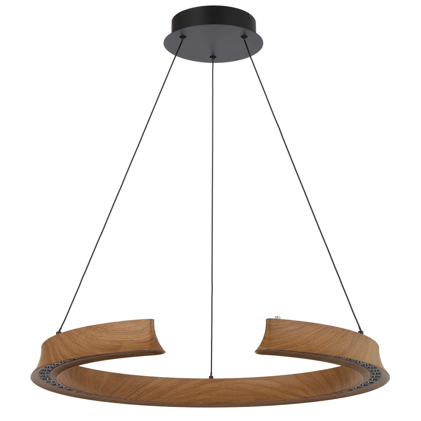 TFS PENDANT ROUND 34wLED DIM touc2210Lm cab2M (2700K_5500K) D650 H55 3CCT WOOD PAINTED